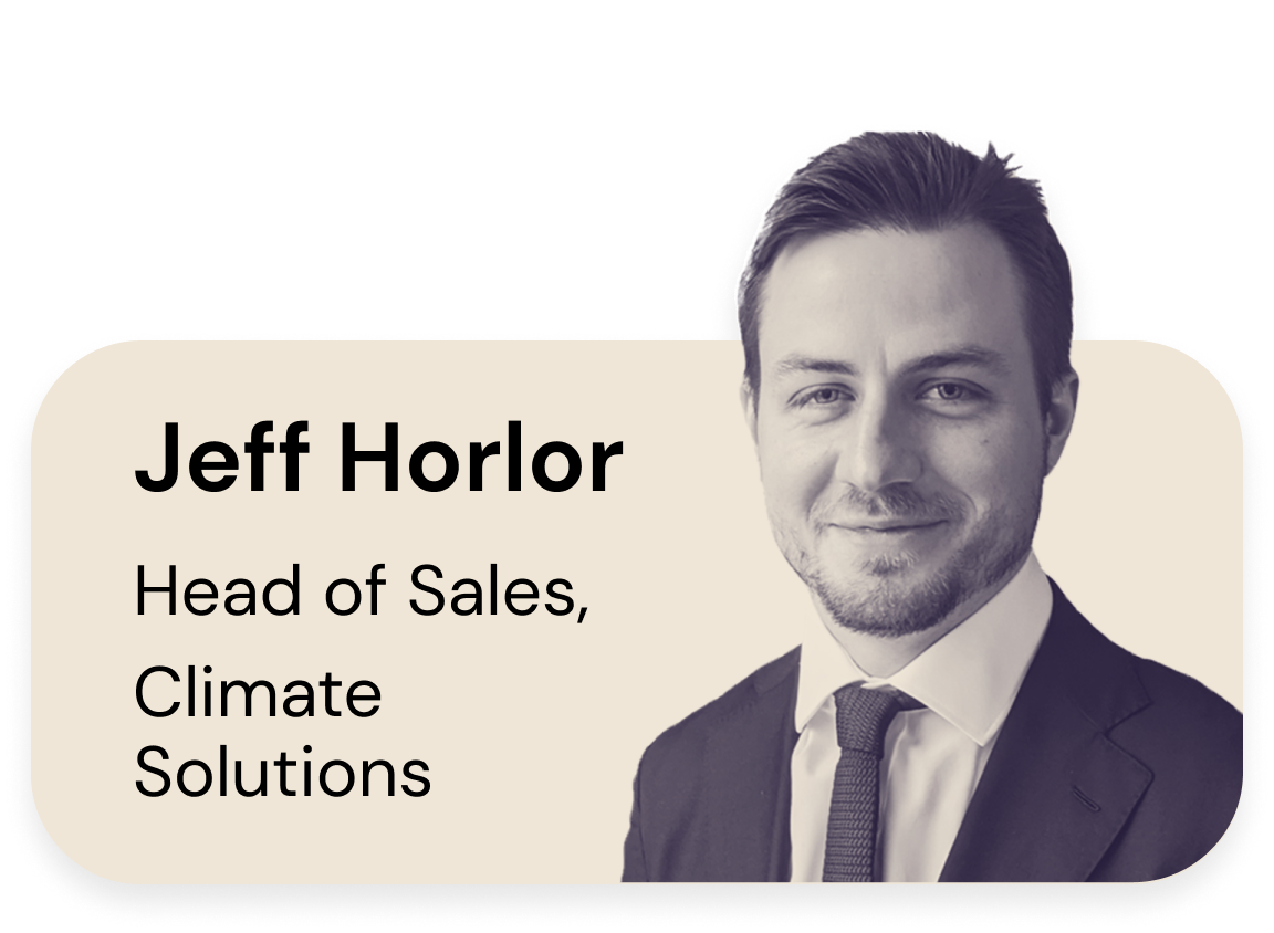Jeff Horlor, Header of Sales, Climate Strategist