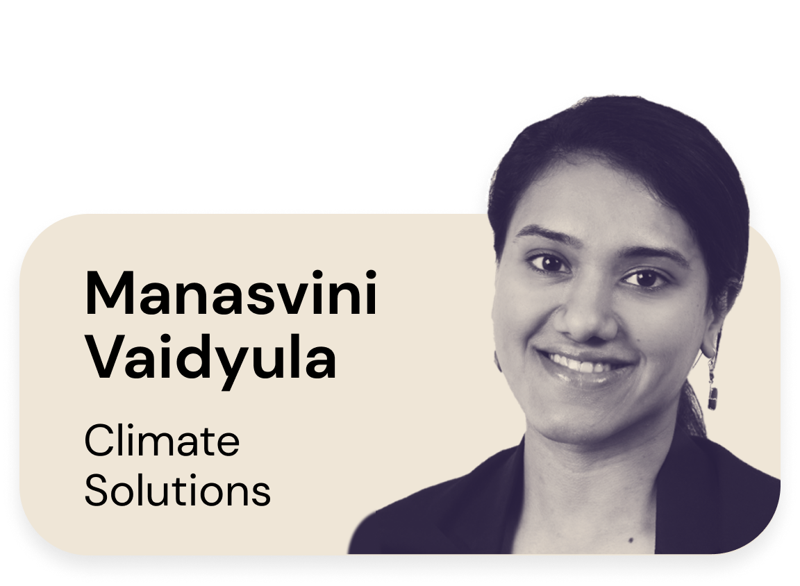 Manasvini Vaidyula, Climate Solutions