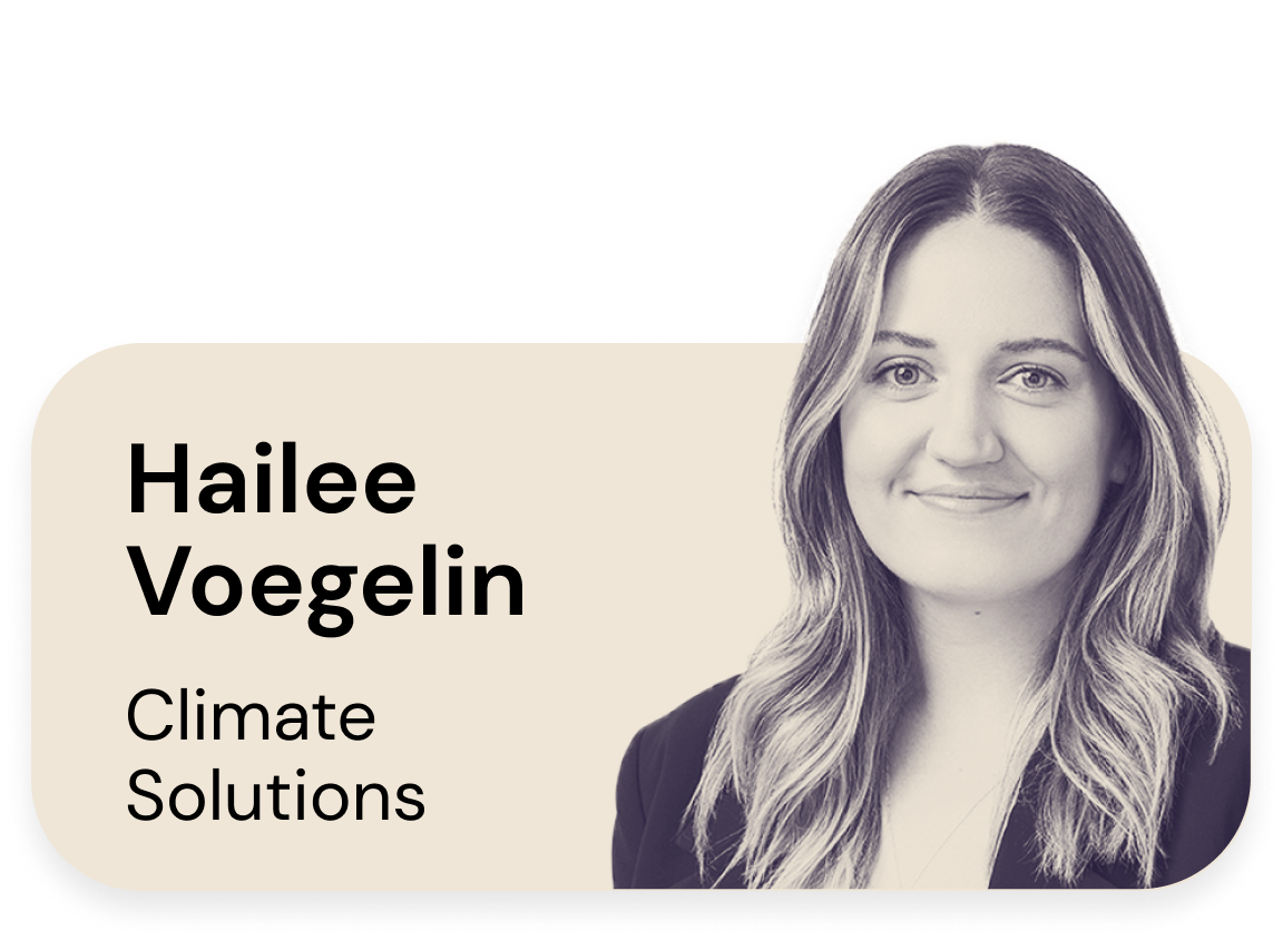 Hailee Voegelin, Climate Solutions