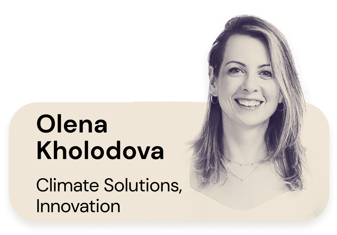 Olena Kholodova, Climate Innovation