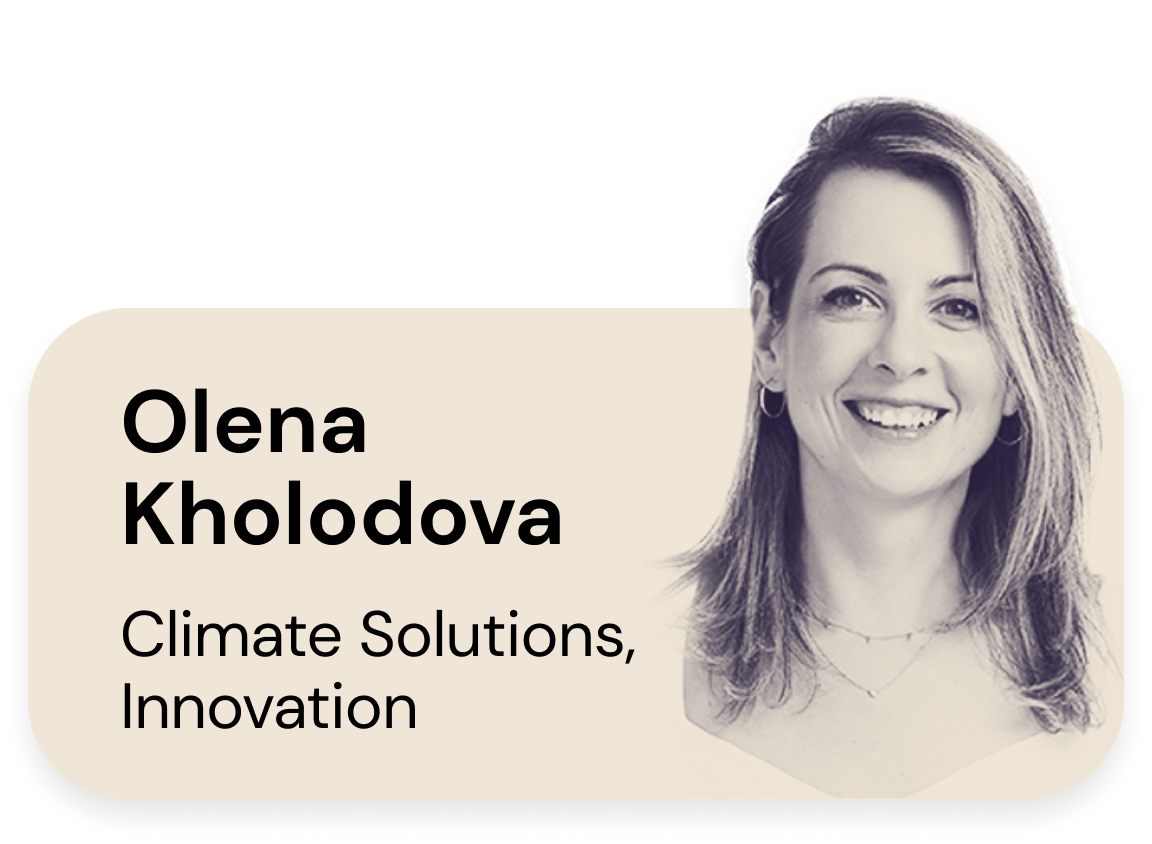 Olena Kholodova, Climate Innovation