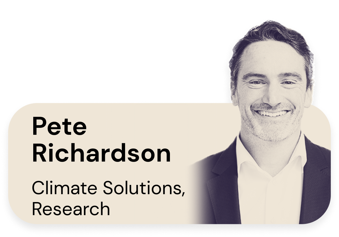 Pete Richardson, Climate Solutions, Research