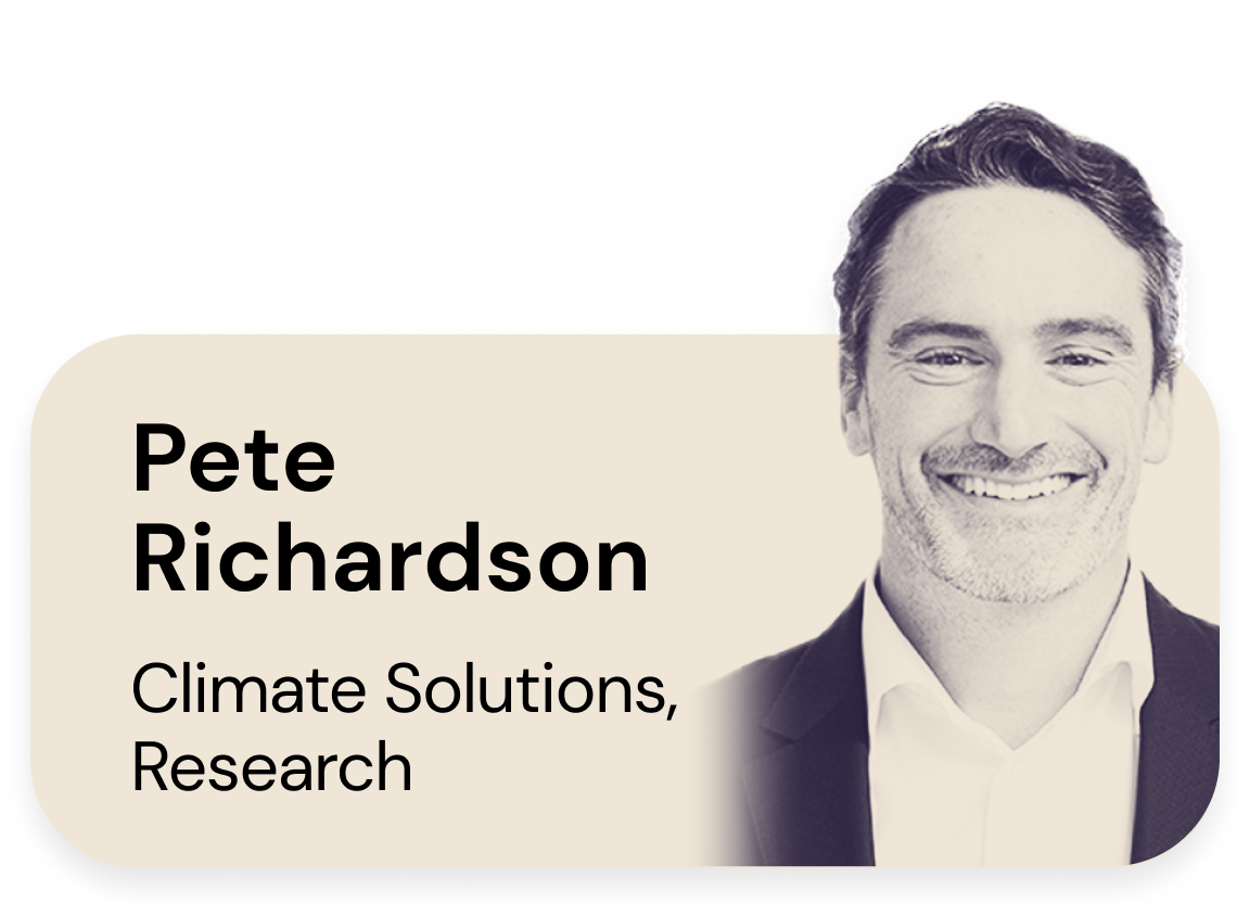 Pete Richardson, Climate Solutions, Research