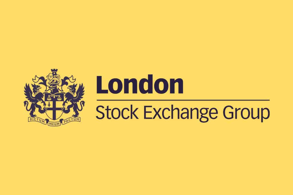 The London Stock Exchange Group in a black and yellow theme