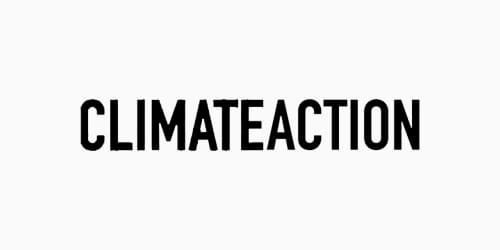 Climate Action logo in black and white