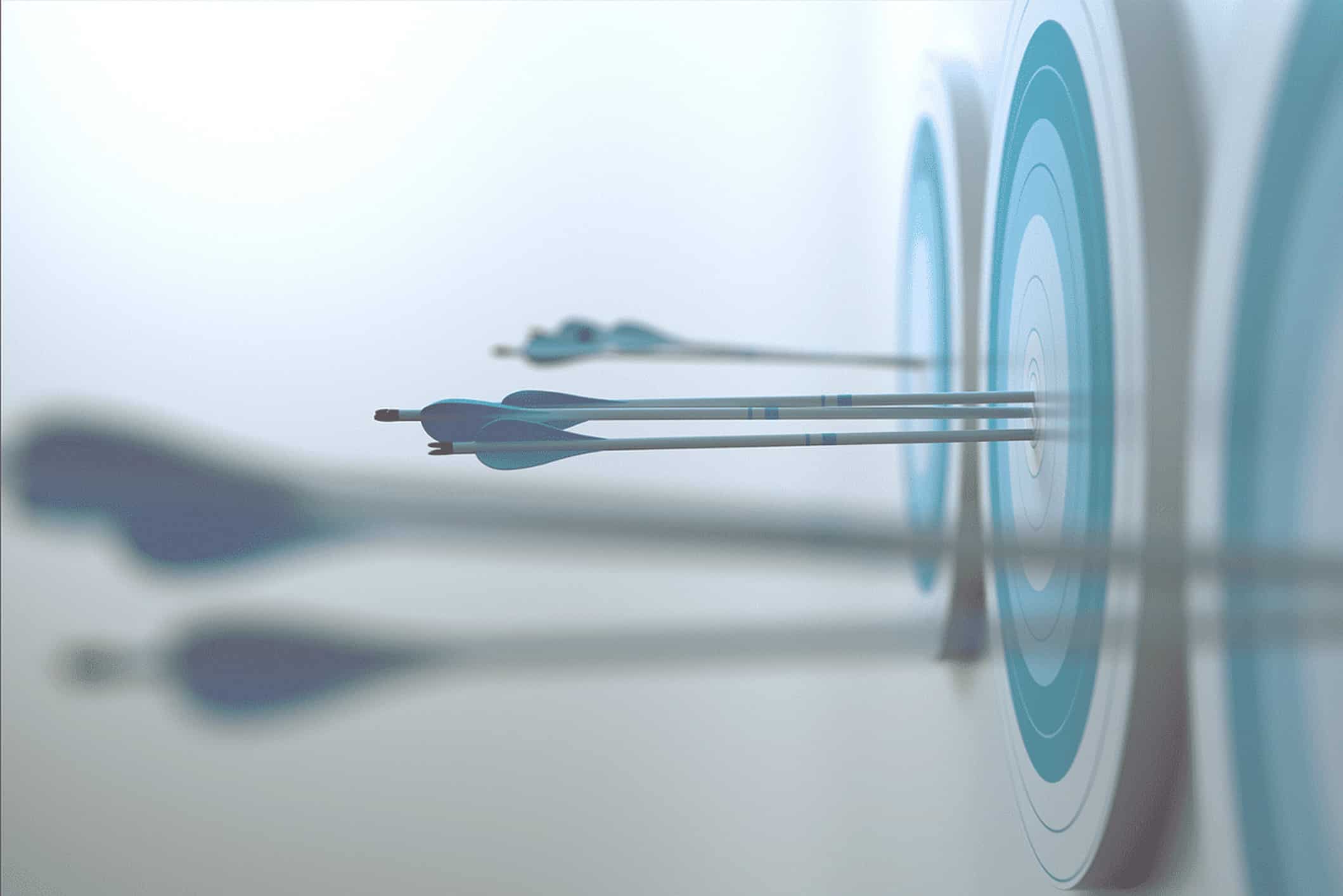3D dart arrows that hit targets