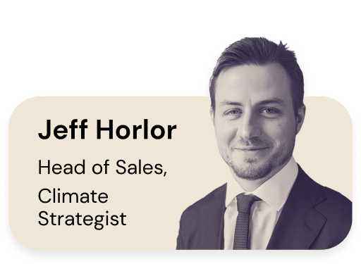 Jeff Horlor, Header of Sales, Climate Strategist