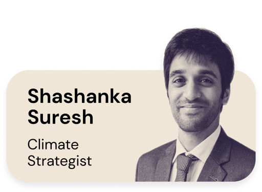Shashanka Suresh, Climate Strategist