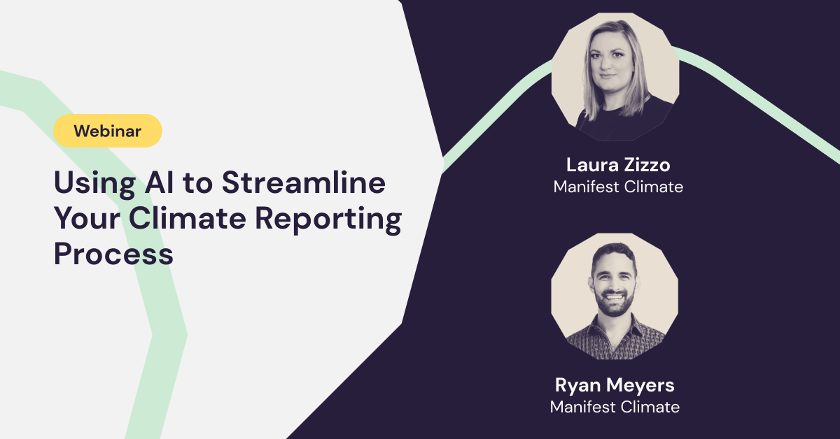 Using AI to Streamline Your Climate Reporting Process
