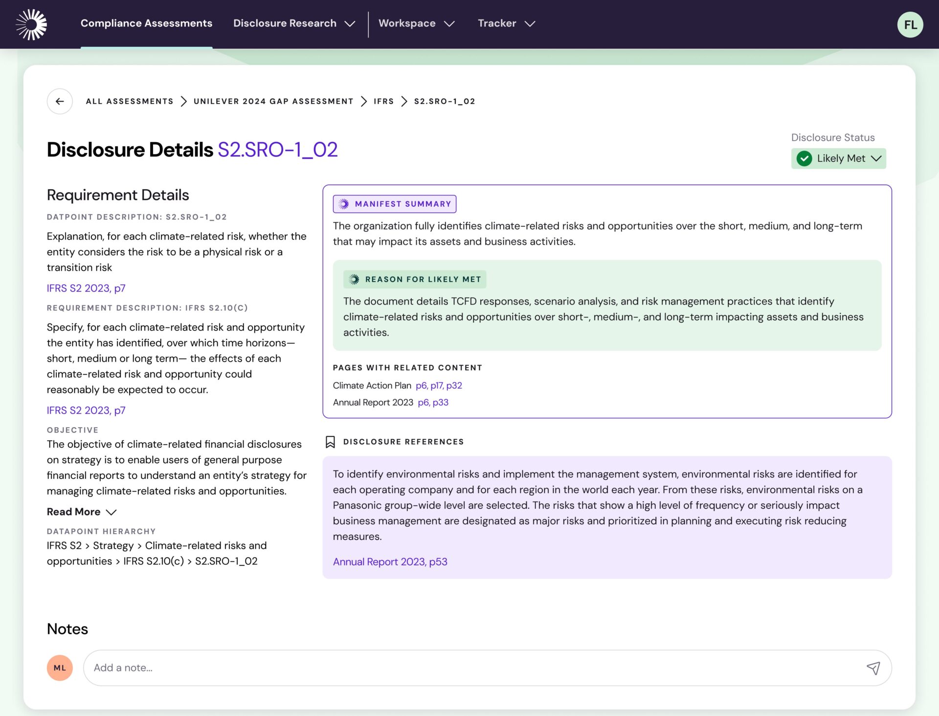 Disclosure Details - Partial IFRS Disclosure Details - Partial IFRS